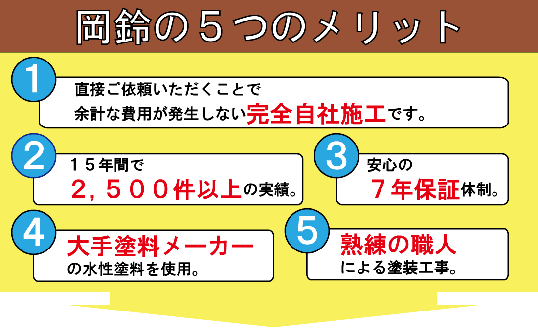 岡鈴の5つのメリット。